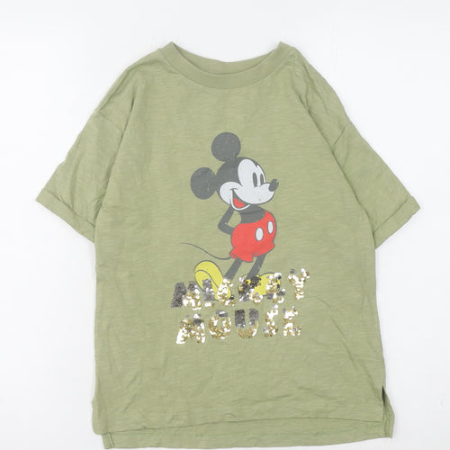 Next Boys' Green Mickey Mouse T-Shirt, Size 6 Years