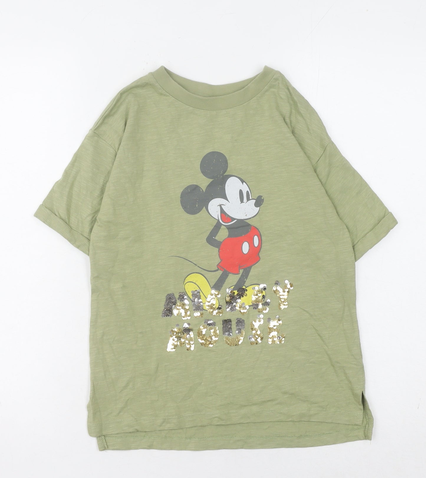 Next Boys' Green Mickey Mouse T-Shirt, Size 6 Years