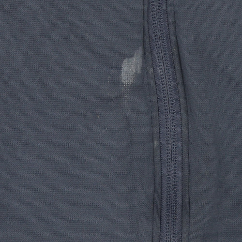 Under Armour Boys Blue Black Full Zip Hoodie - M