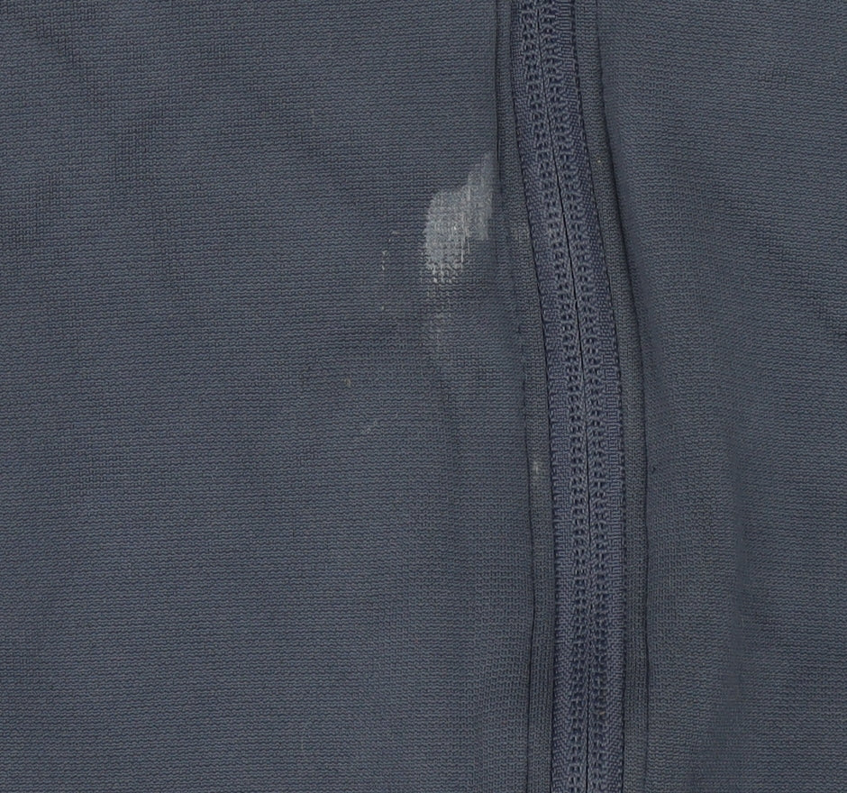 Under Armour Boys Blue Black Full Zip Hoodie - M