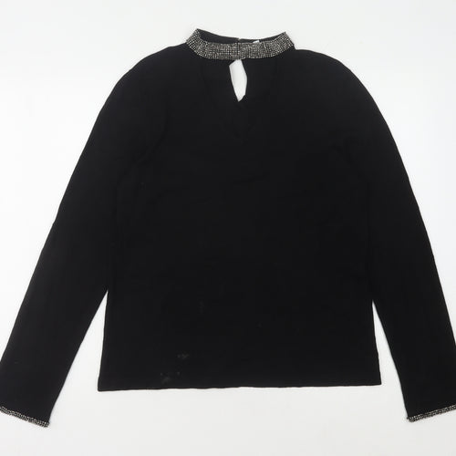 Warehouse Women's Black Long Sleeve Jumper