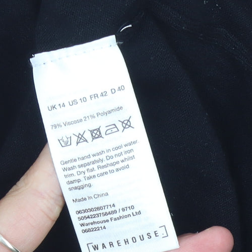 Warehouse Women's Black Long Sleeve Jumper