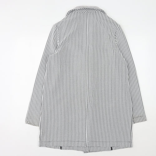 Next Women's Black White Houndstooth Blazer Size 14
