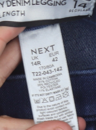 Next Women's Blue Jegging Size 14 Stretch Denim