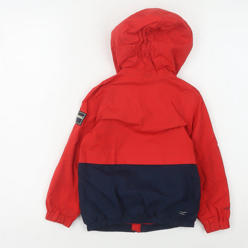 Regatta Boys Red Blue Parka Jacket 3-4 Years, Hooded, Waterproof