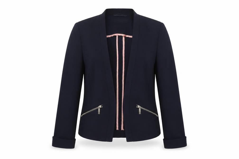 Front view of Dorothy Perkins Women’s Black Blazer, size UK 10