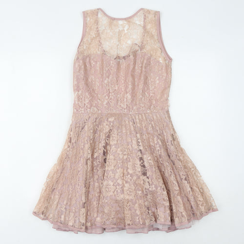 Jones + Jones Women's Pink Fit & Flare Dress Size 8