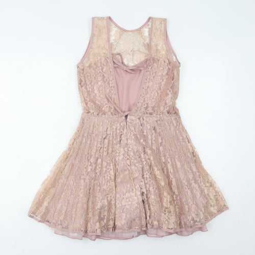 Jones + Jones Women's Pink Fit & Flare Dress Size 8