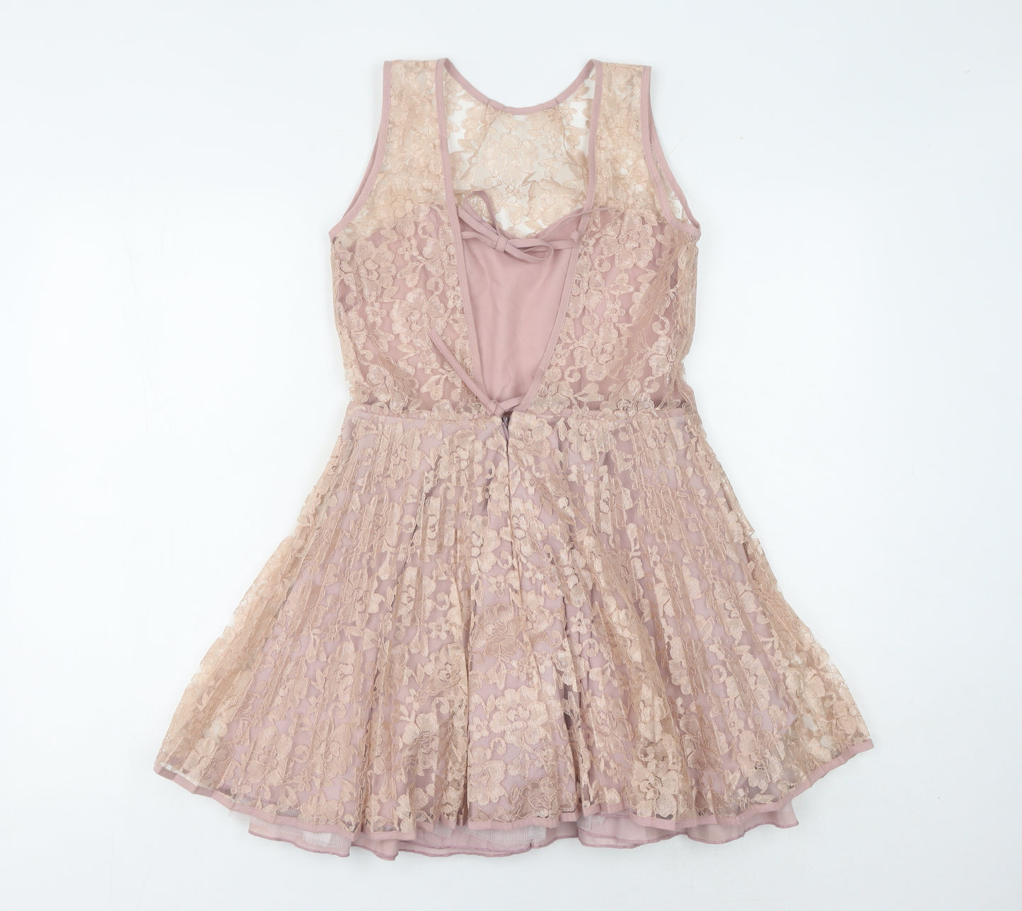 Jones + Jones Women's Pink Fit & Flare Dress Size 8
