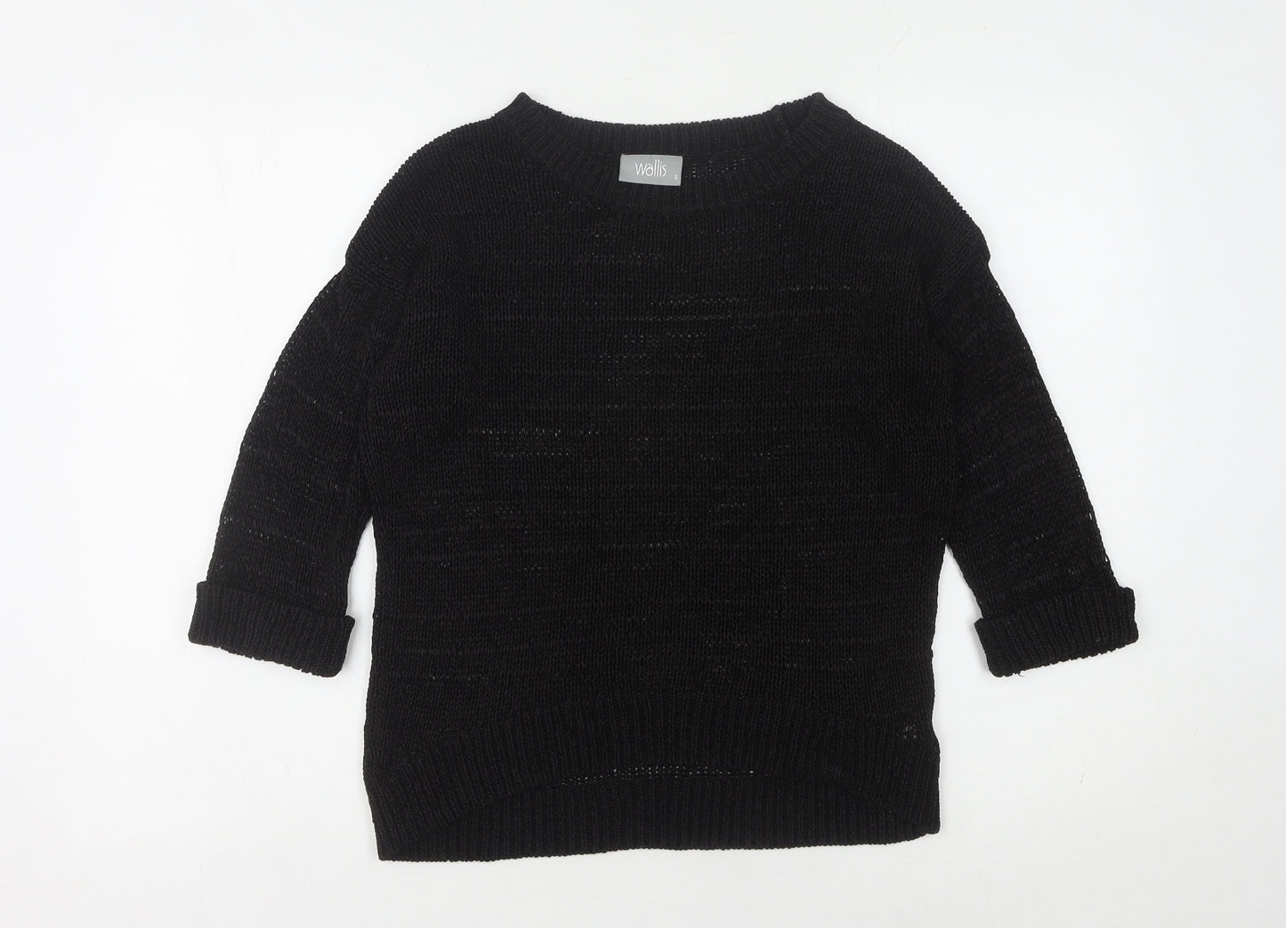 Wallis Women’s Black Knit Pullover Jumper, Size S