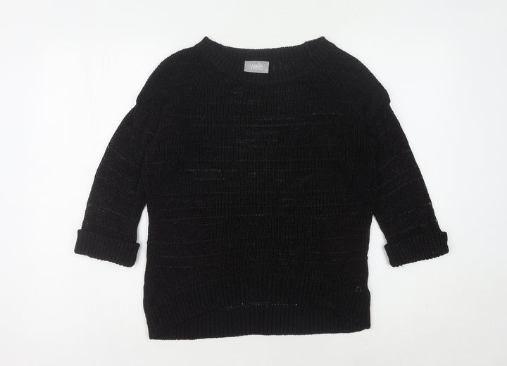 Wallis Women’s Black Knit Pullover Jumper, Size S