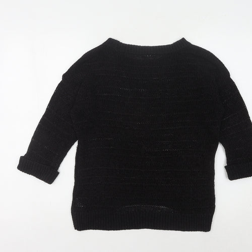 Wallis Women’s Black Knit Pullover Jumper, Size S