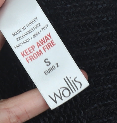 Wallis Women’s Black Knit Pullover Jumper, Size S