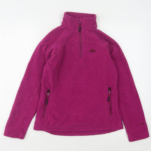 Trespass Pink XS Women's Fleece 1/2 Zip Sweatshirt