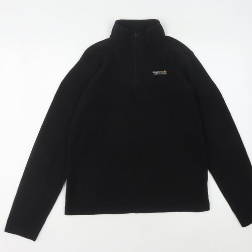 Regatta Boys Black Fleece Sweatshirt Size L