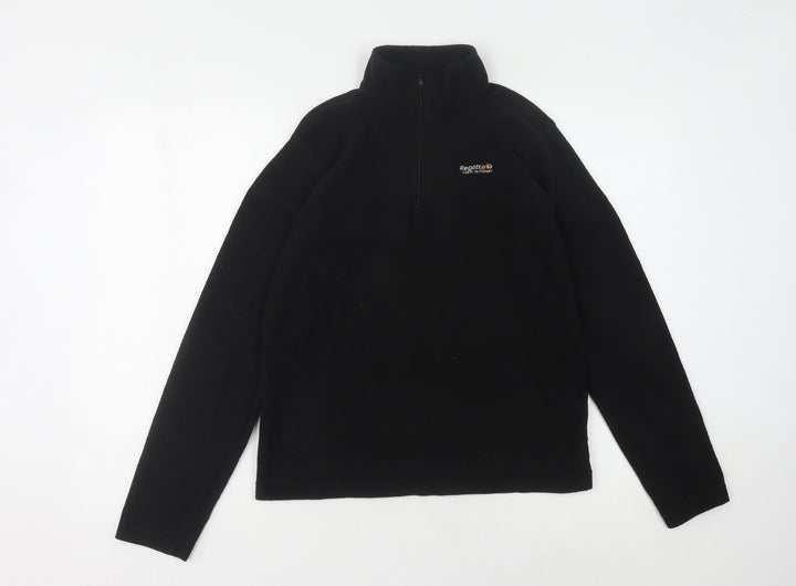 Regatta Boys Black Fleece Sweatshirt Size L