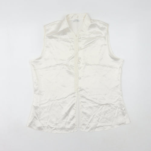 Marks and Spencer Women's Ivory Sleeveless Blouse UK 12