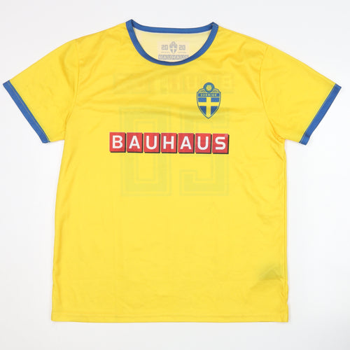 Bauhaus Sweden Home Jersey, Yellow, Size S/M, Short Sleeves