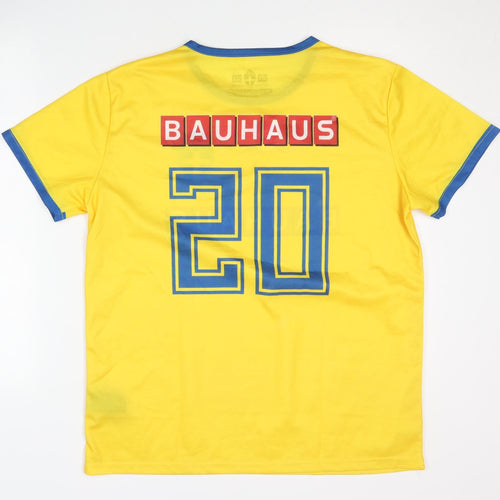 Bauhaus Sweden Home Jersey, Yellow, Size S/M, Short Sleeves