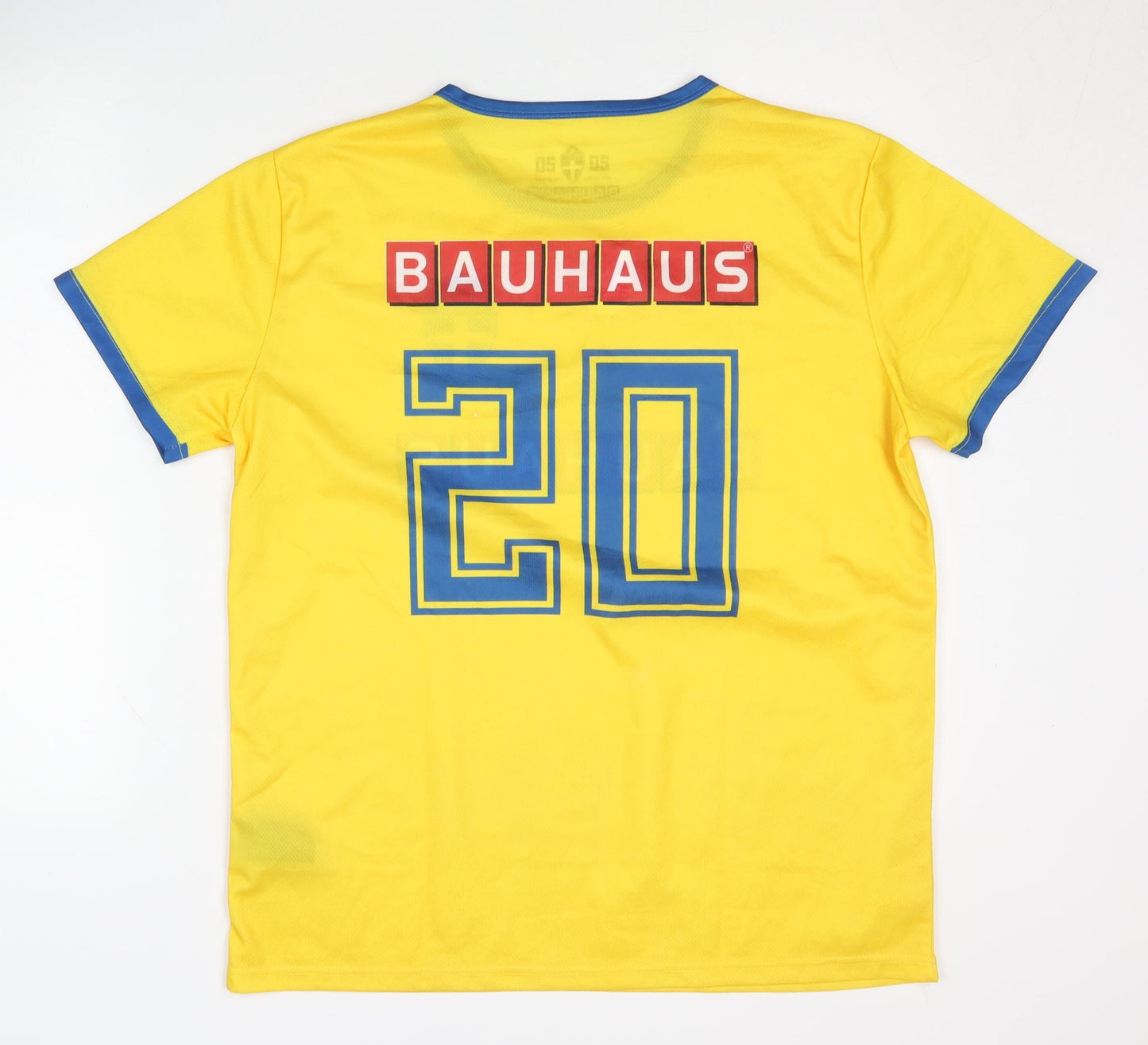 Bauhaus Sweden Home Jersey, Yellow, Size S/M, Short Sleeves