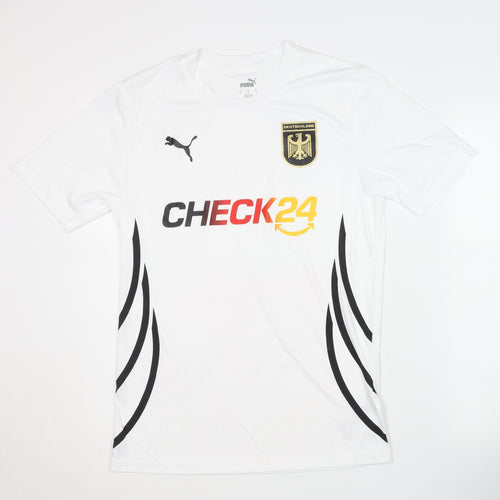 Puma Men's Germany White Home Shirt, Size S, Short Sleeves, Excellent