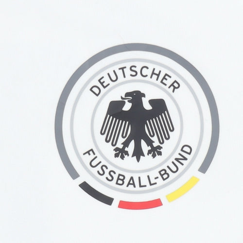 White Adult Large DFB Football Shirt - Home Kit, Short Sleeves
