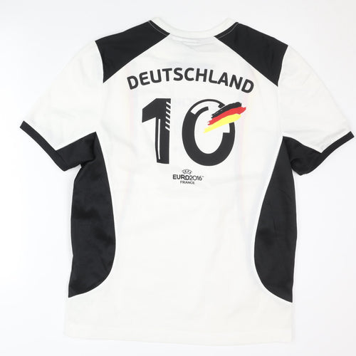 UEFA Euro 2016 Germany Home Shirt, White, Men's S, Short Sleeves