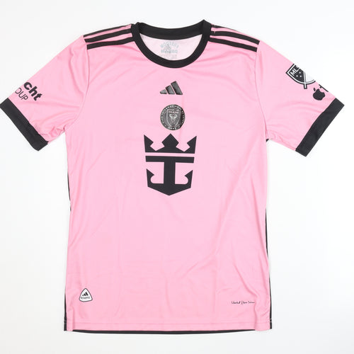 Adidas Childrens Pink Messi Away Shirt 176 - Short Sleeves
