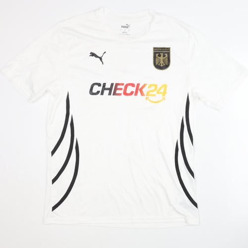 Puma Adult White Deutschland Training Shirt, Size L