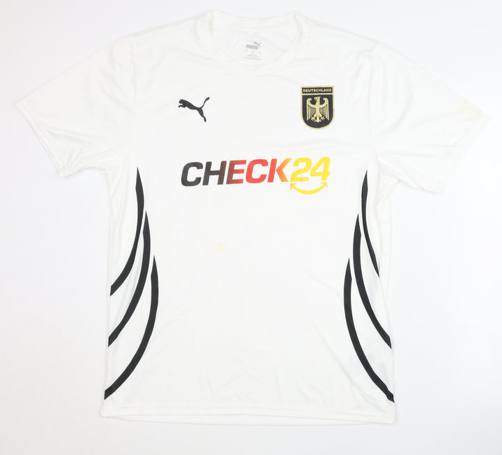 Puma Adult White Deutschland Football Shirt L Short Sleeves