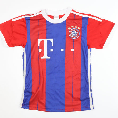 FC Bayern München Götze Home Shirt Red/Blue Childrens Size 164