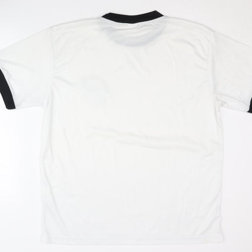DFB Adult White Football Shirt XL, Short Sleeves