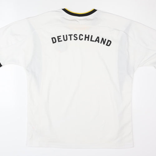 DFB Football Shirt L White Short Sleeves Adult
