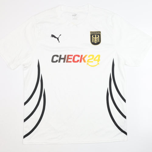 Puma Deutschland XL Training Shirt - White Short Sleeves