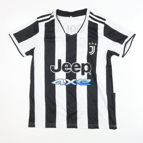 Juventus Home Ronaldo #7 Shirt for Children - Black & White