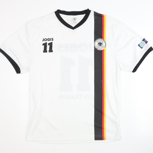 Medium White German Football Shirt, DFB, Jogis 11, Classic Style