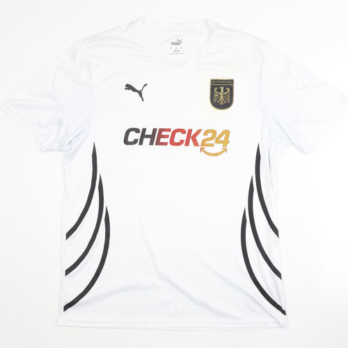 Puma XL Men's White Home Shirt - Deutschland