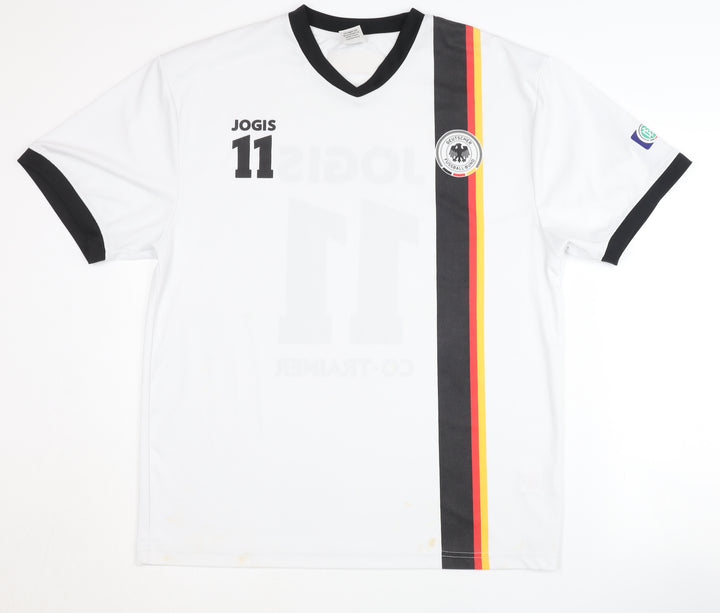 DFB Adult White Football Shirt L Jogis 11 Home Kit