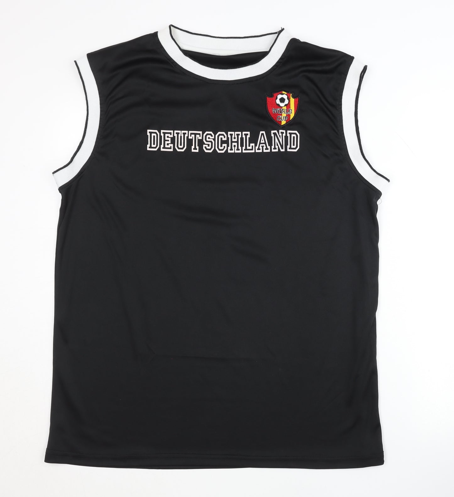 Deutschland World Cup Black Vest Shirt XL Adults