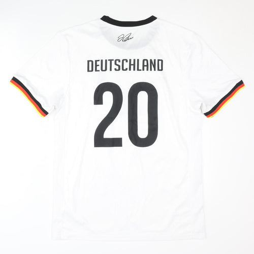 Nivea Men Germany Home Shirt Signed, White, Adult S, Short Sleeves