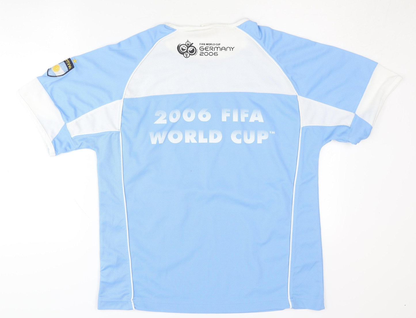 Argentina FIFA World Cup 2006 Home Shirt M Blue Short Sleeves