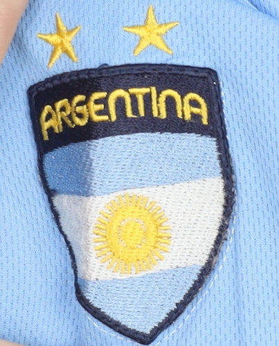 Argentina FIFA World Cup 2006 Home Shirt M Blue Short Sleeves