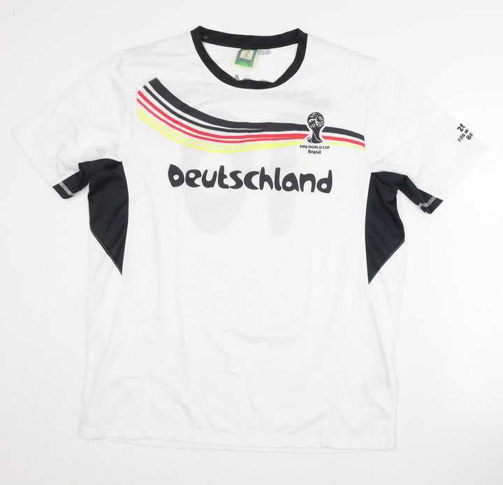 Germany Home Shirt FIFA World Cup, Adult L, White, Short Sleeves