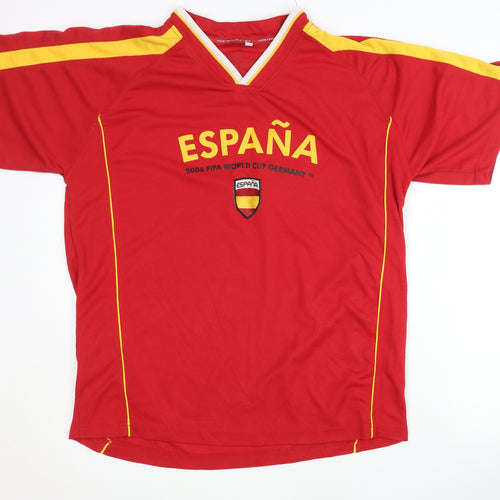 Spain 2006 FIFA World Cup Red Home Shirt L Adult