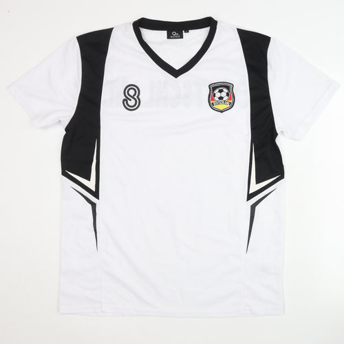 Adult White Deutschland Football Shirt L Home Kit
