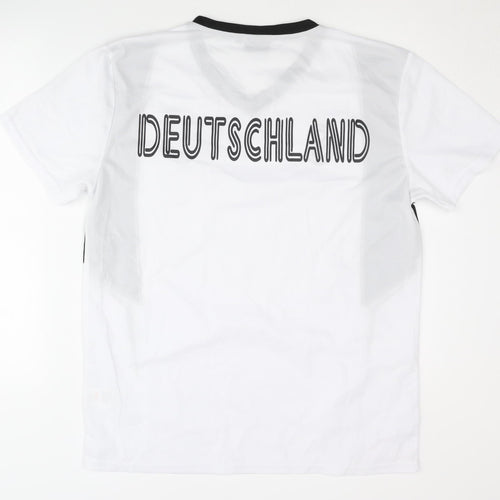 Adult White Deutschland Football Shirt L Home Kit
