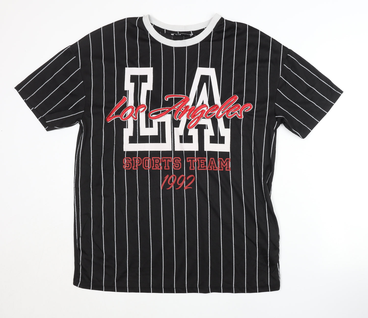 FB Sister Unisex Black Striped T-Shirt S