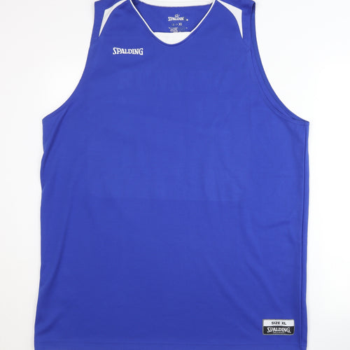 Spalding Men's Blue XL Basketball Jersey Tank