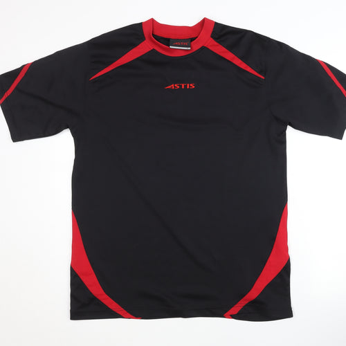 Astis Men's Black Crew Neck Jersey T-Shirt Size M