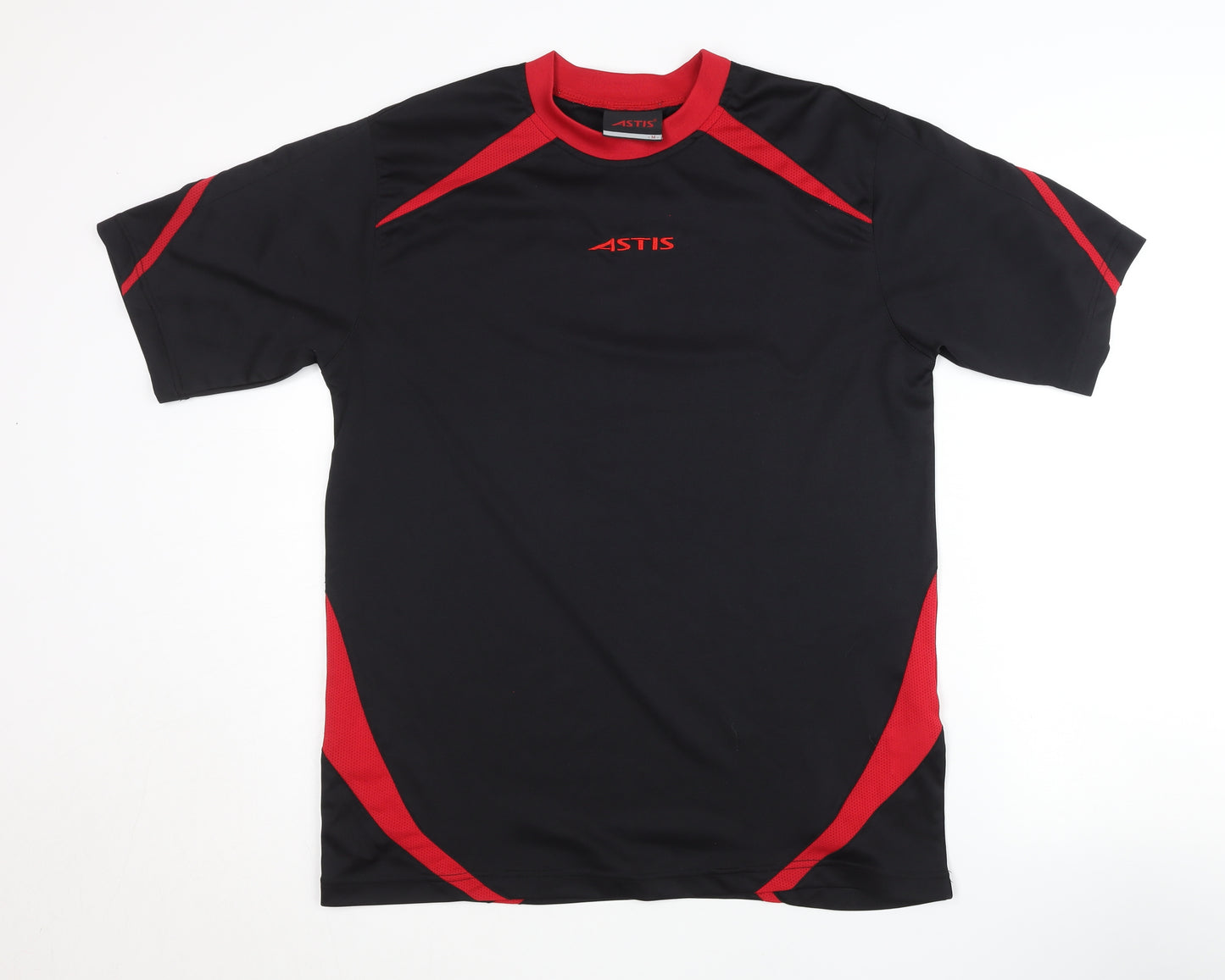 Astis Men's Black Crew Neck Jersey T-Shirt Size M